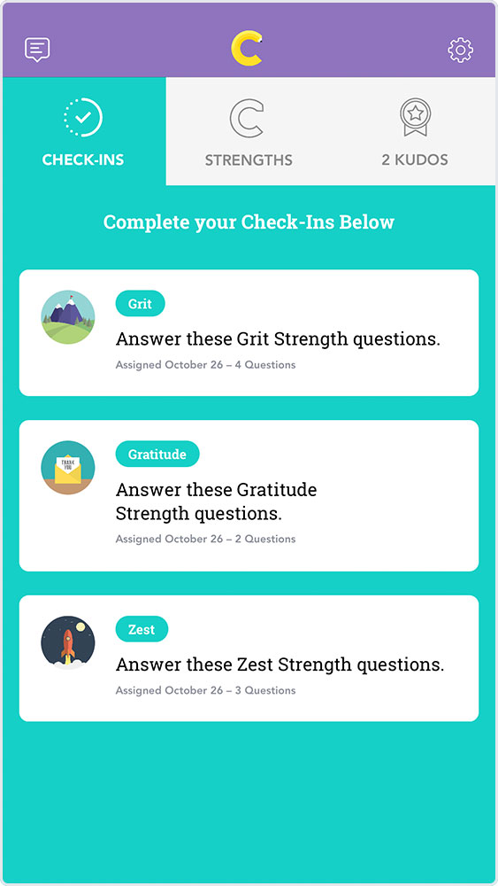 Watch Your Strengths Grow Over Time With Daily Check-Ins